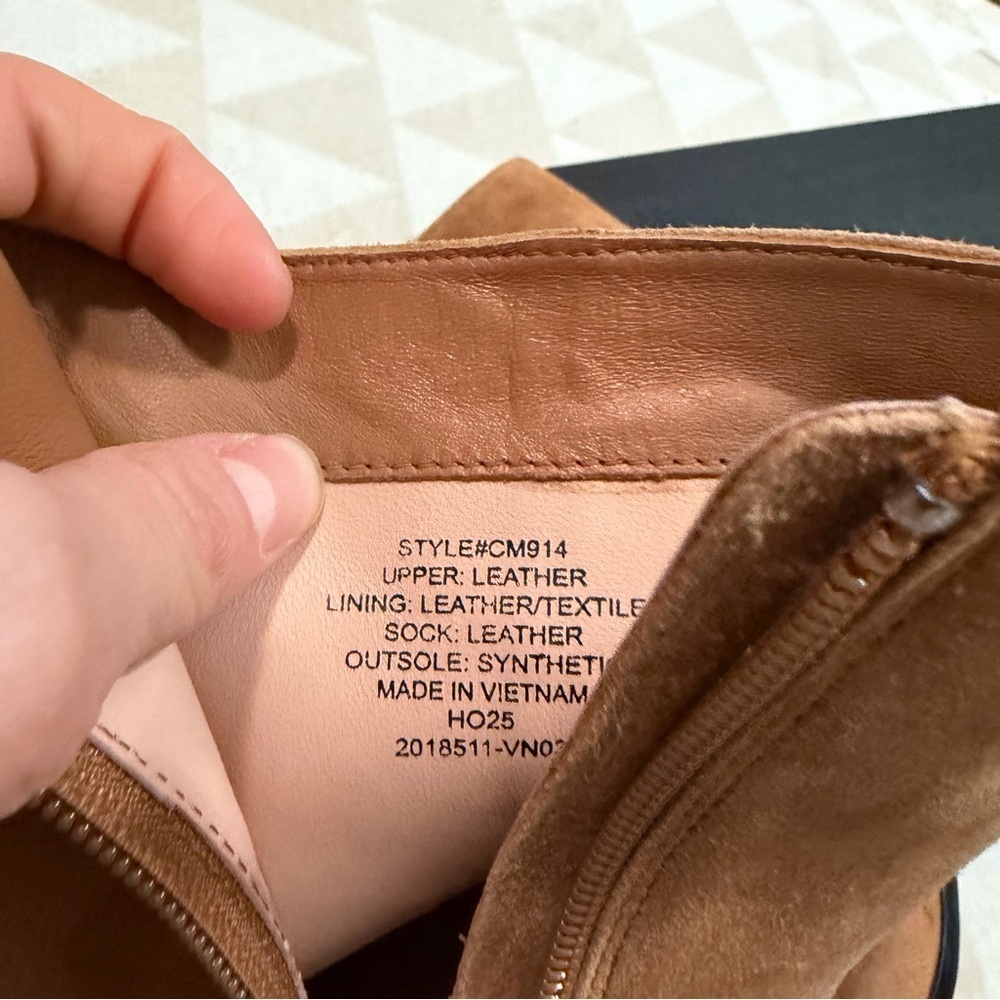 J crew blonde espresso New Stevie ankle boots in suede - Picture 7 of 9